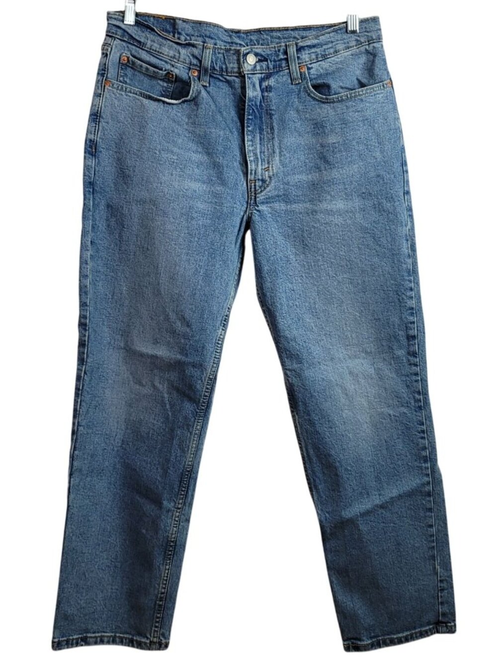 Levi's Mens 550 Jeans Blue 35x30 Zip Pocket Medium Wash Slight Taper Relaxed Fit